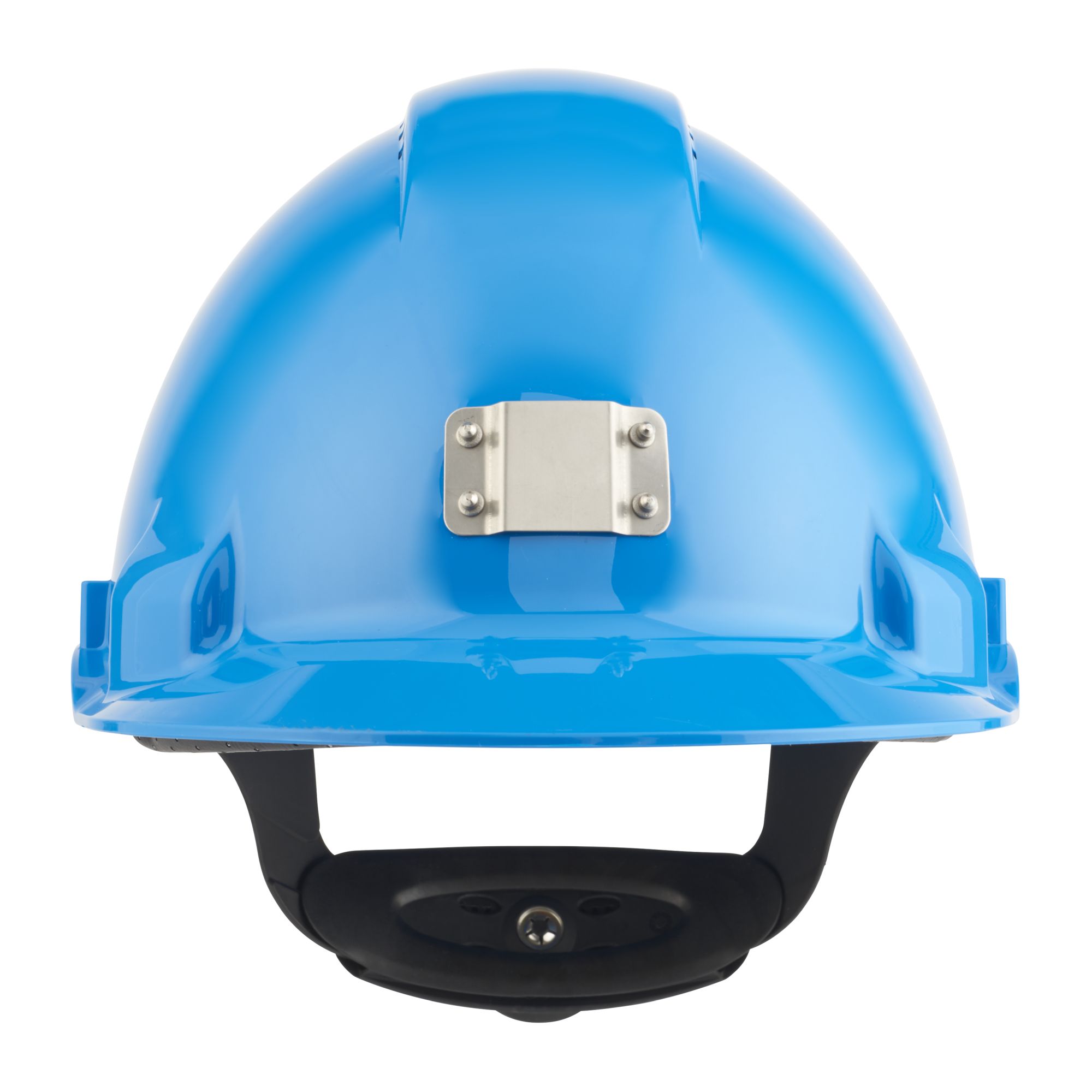 3M™ Casco, Uvicator, con arnés de ruleta, ventilado y banda antisudor de plástico, portalámparas, azul, G3000NUV-10-BB
