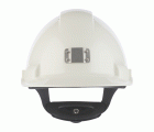 3M™ Casco, Uvicator, con arnés de ruleta, ventilado y banda antisudor de plástico, portalámparas, blanco, G3000NUV-10-VI