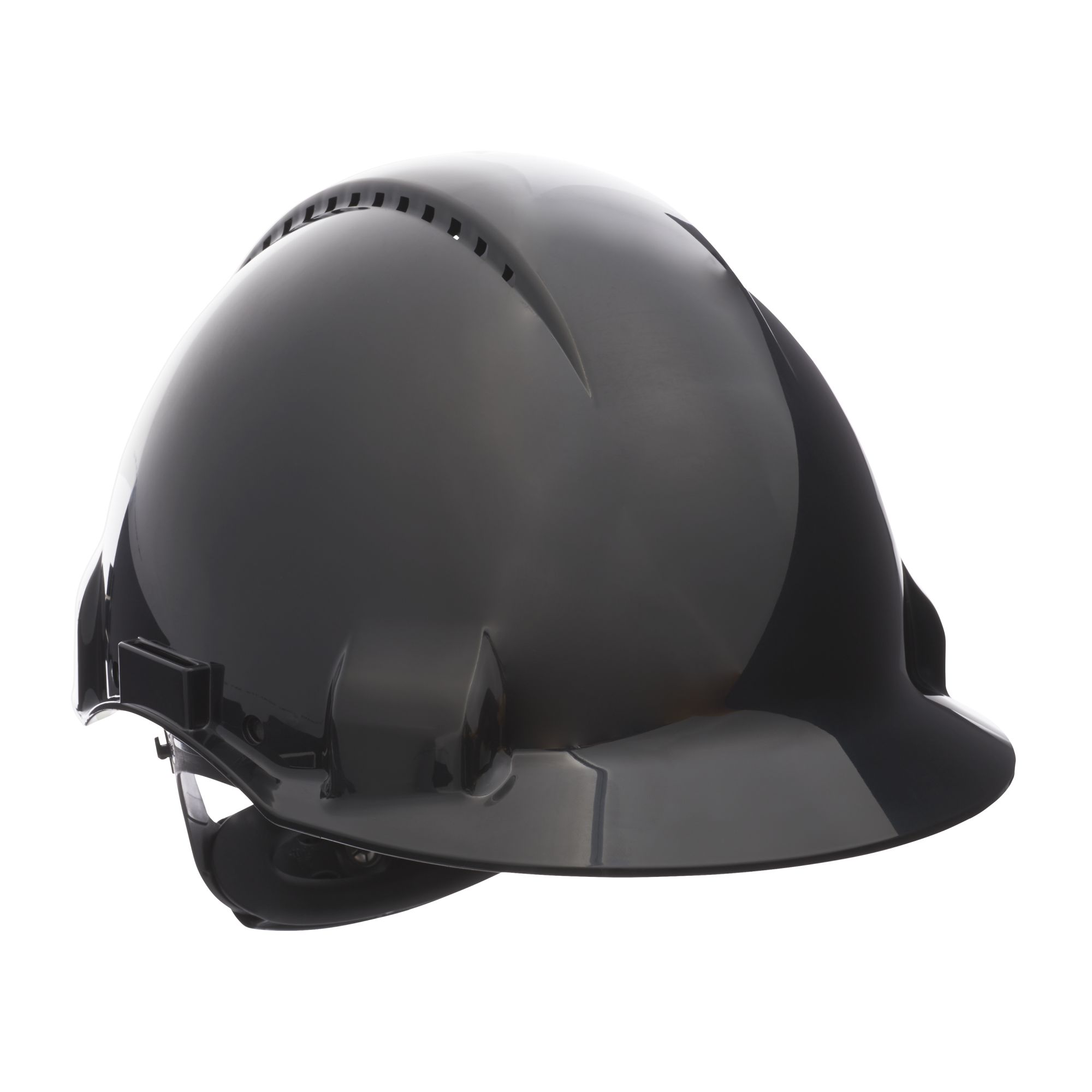 3M™ Casco, Uvicator, con arnés de ruleta, ventilado y banda antisudor de plástico, negro, G3000NUV-SV