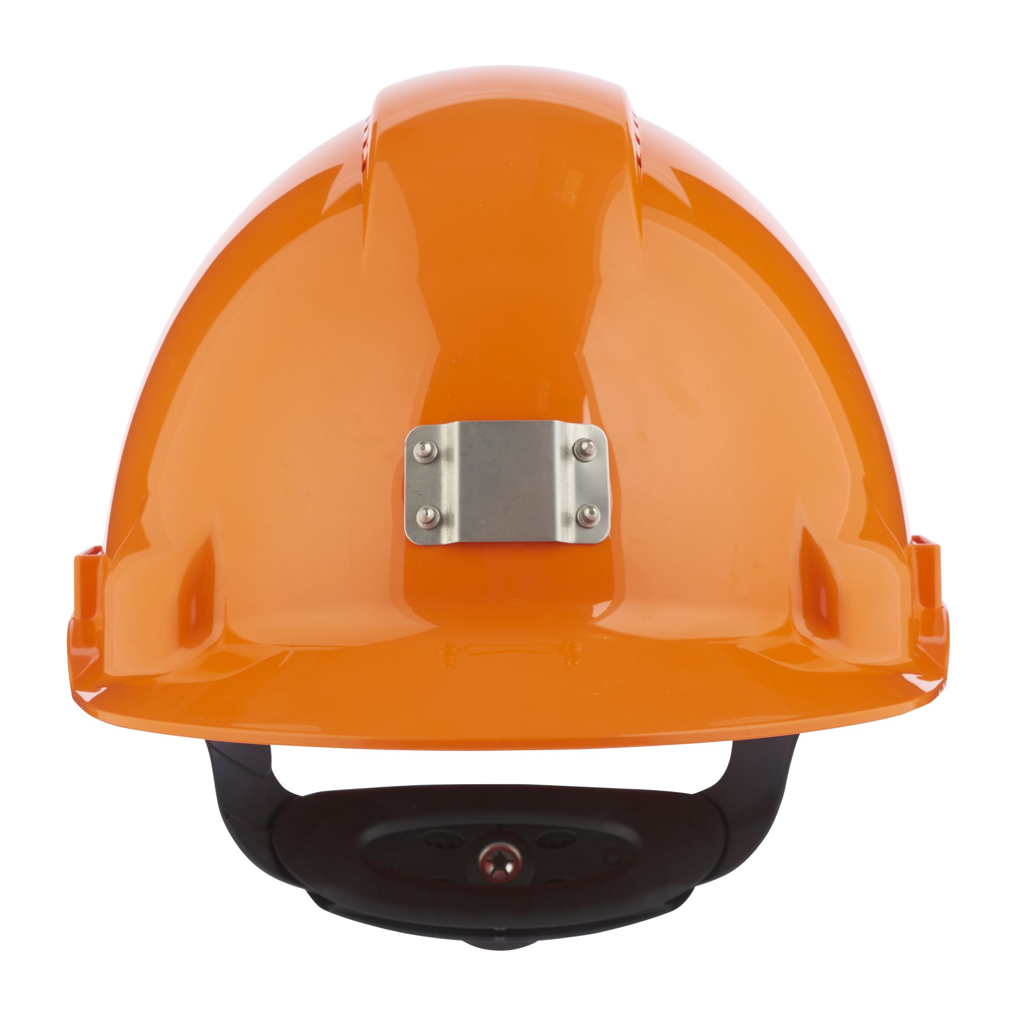 3M™ Casco, Uvicator, con arnés de ruleta, ventilado y banda antisudor de plástico, portalámparas, naranja, G3000NUV-10-OR