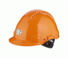 3M™ Casco, Uvicator, con arnés de ruleta, ventilado y banda antisudor de plástico, portalámparas, naranja, G3000NUV-10-OR
