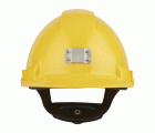 3M™ Casco, Uvicator, con arnés de ruleta, ventilado y banda antisudor de plástico, portalámparas, amarillo, G3000NUV-10-GU