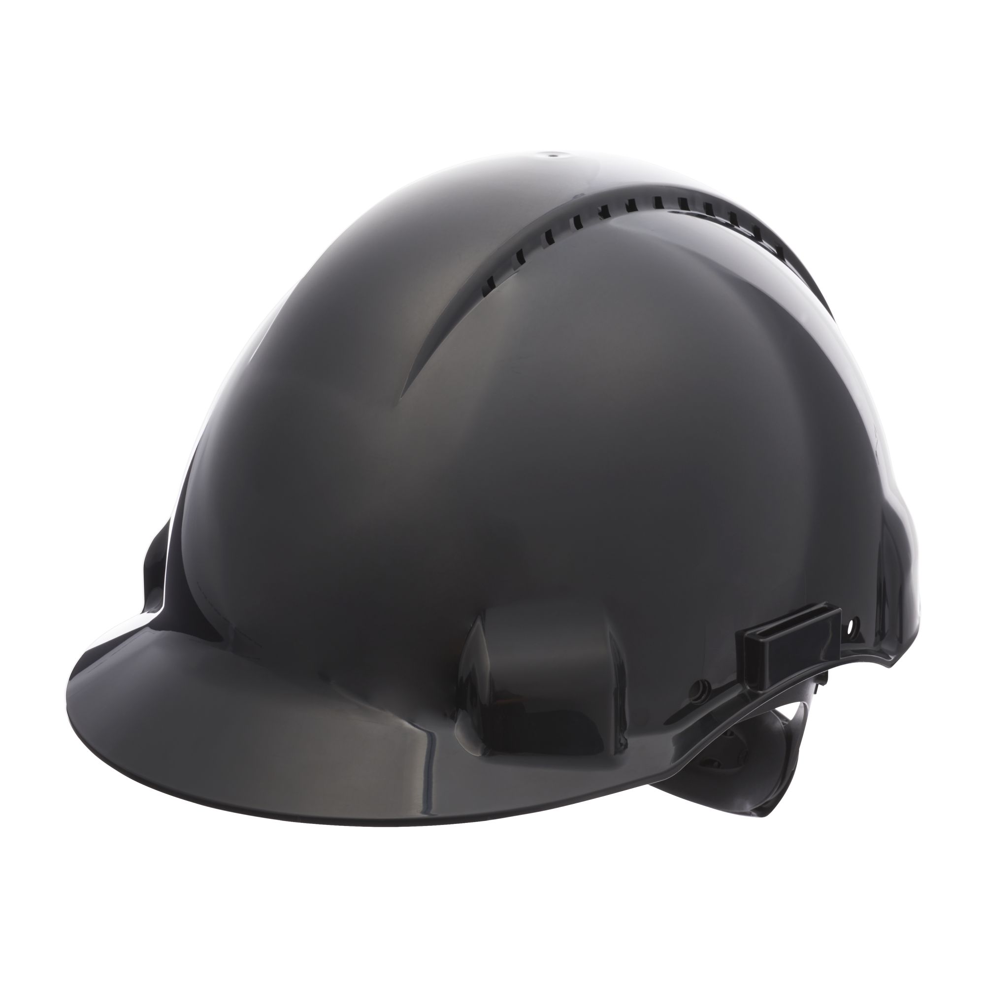 3M™ Casco, Uvicator, con arnés de ruleta, ventilado y banda antisudor de plástico, negro, G3000NUV-SV