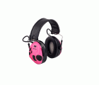 3M™ PELTOR™ SportTac Orejeras, 26 dB, cazoletas rosas, diadema flexible, MT16H210F-478-RE