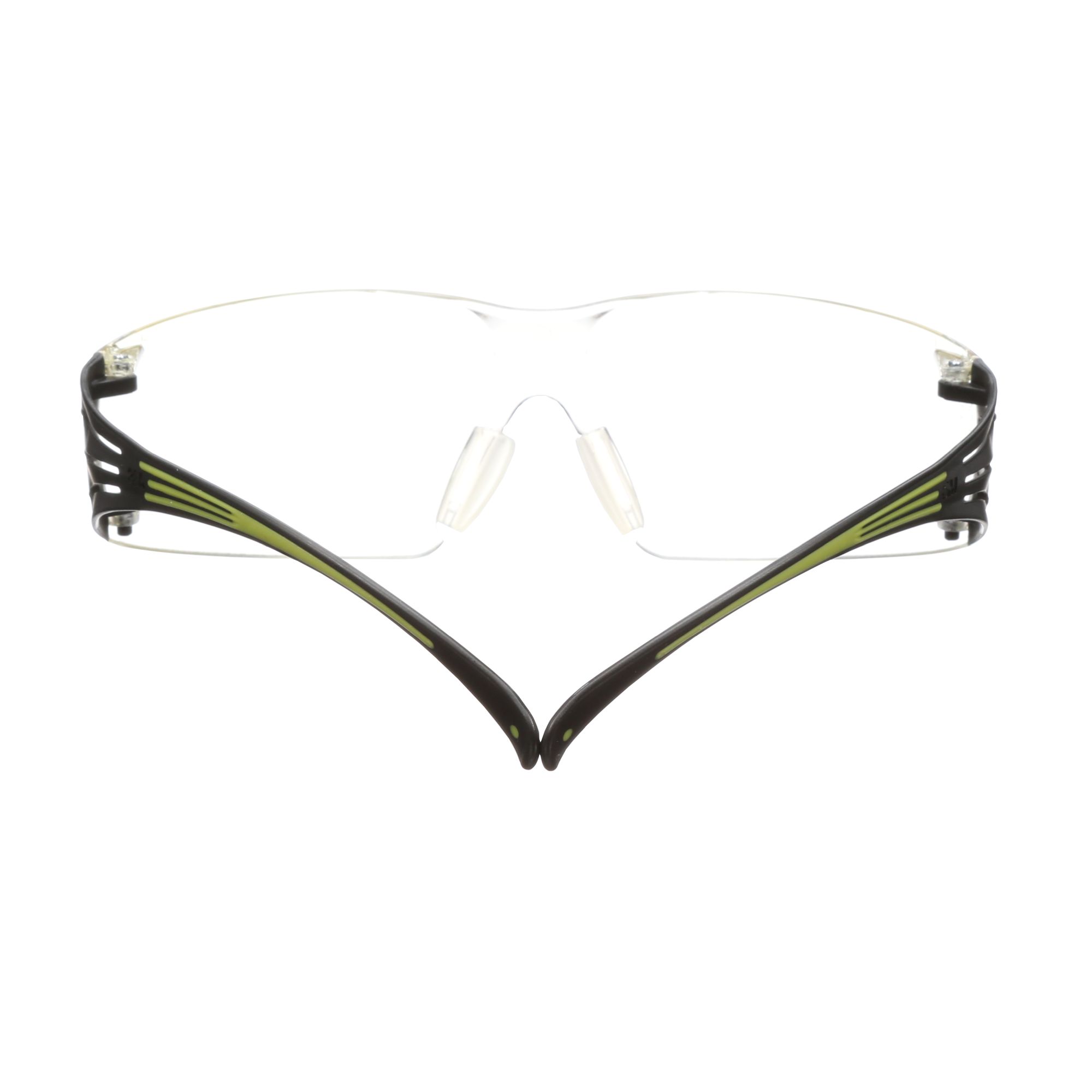 3M™ SecureFit™ 400 Gafas de seguridad graduadas, montura negro/verde, antirrayaduras/antiempañante, lente incolora 2,0 graduación, SF420AS/AF-EU, 20/caja