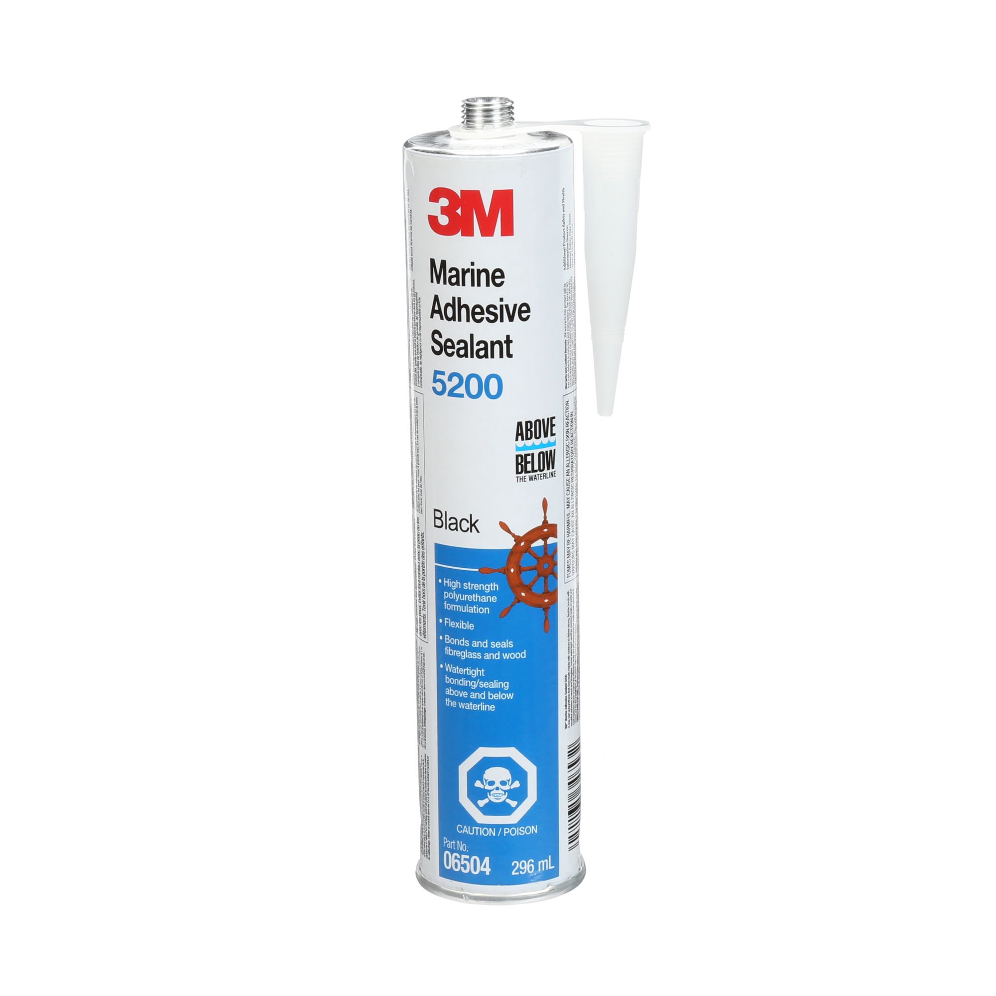 3M™ Adhesivo Sellador para Marina 5200, Negro, 295 ml
