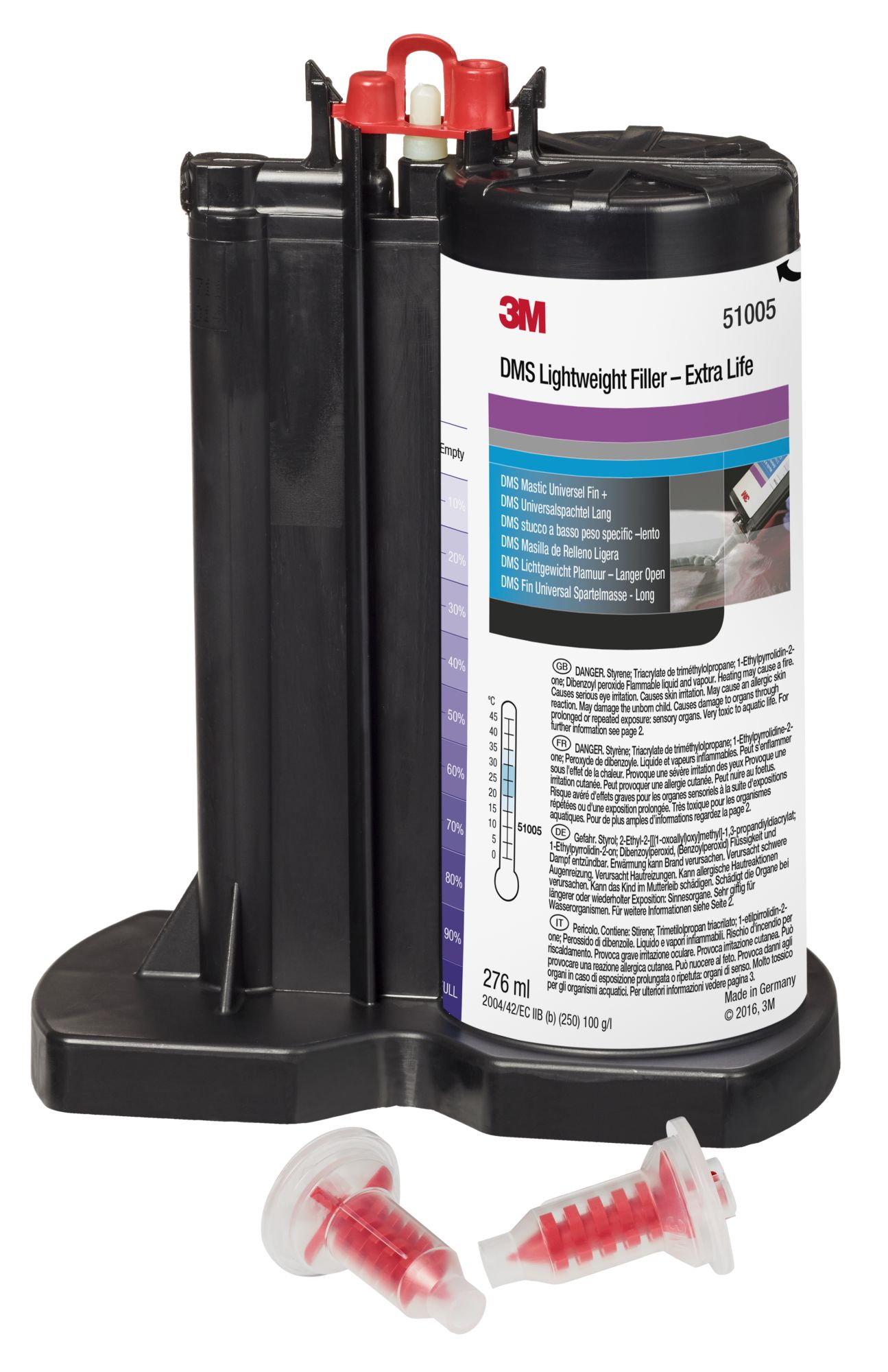 3M™ Masilla de uso general ligera para el sistema de mezclado dinámico - Largo, 276 ml, 50598