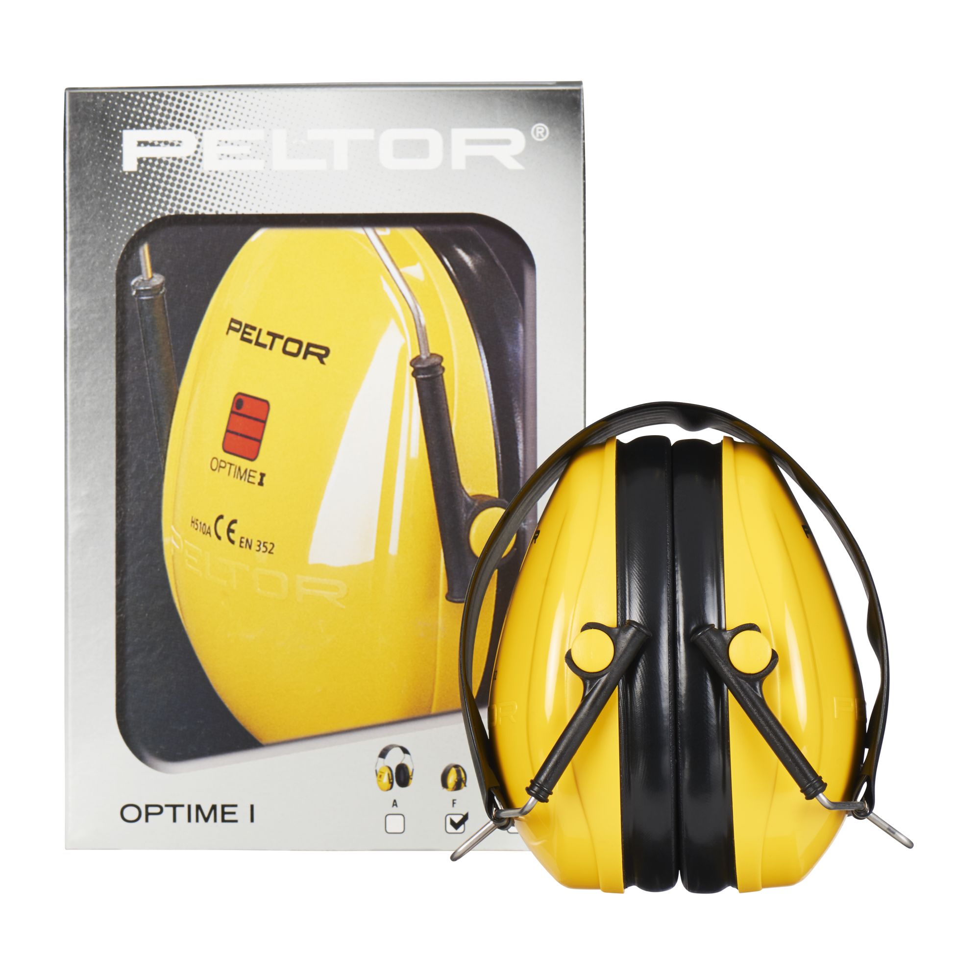 3M™ PELTOR™ Optime™ I Orejeras, 28 dB, amarillo, plegable, H510F-404-GU