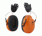 3M™ PELTOR™ H31P3AF Orejeras, 28 dB, naranja, montadas en casco