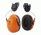 3M™ PELTOR™ H31P3AF Orejeras, 28 dB, naranja, montadas en casco