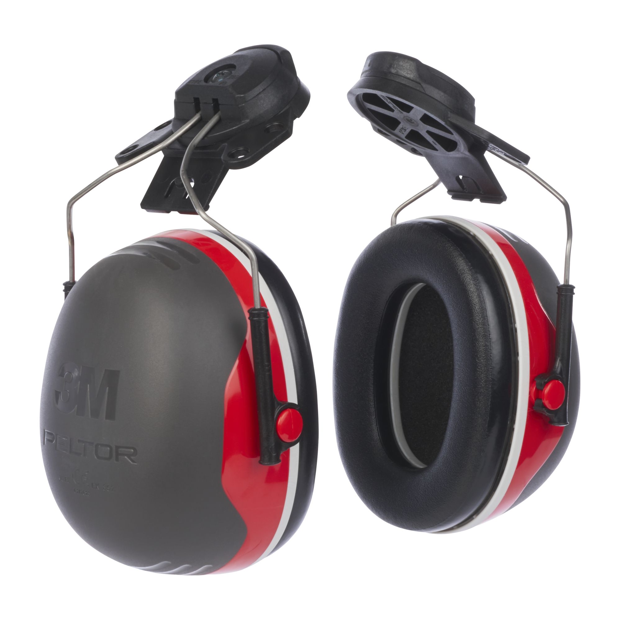 3M™ PELTOR™ Orejeras, 32 dB, rojo, montadas en casco, X3P3