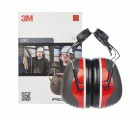 3M™ PELTOR™ Orejeras, 32 dB, rojo, montadas en casco, X3P3