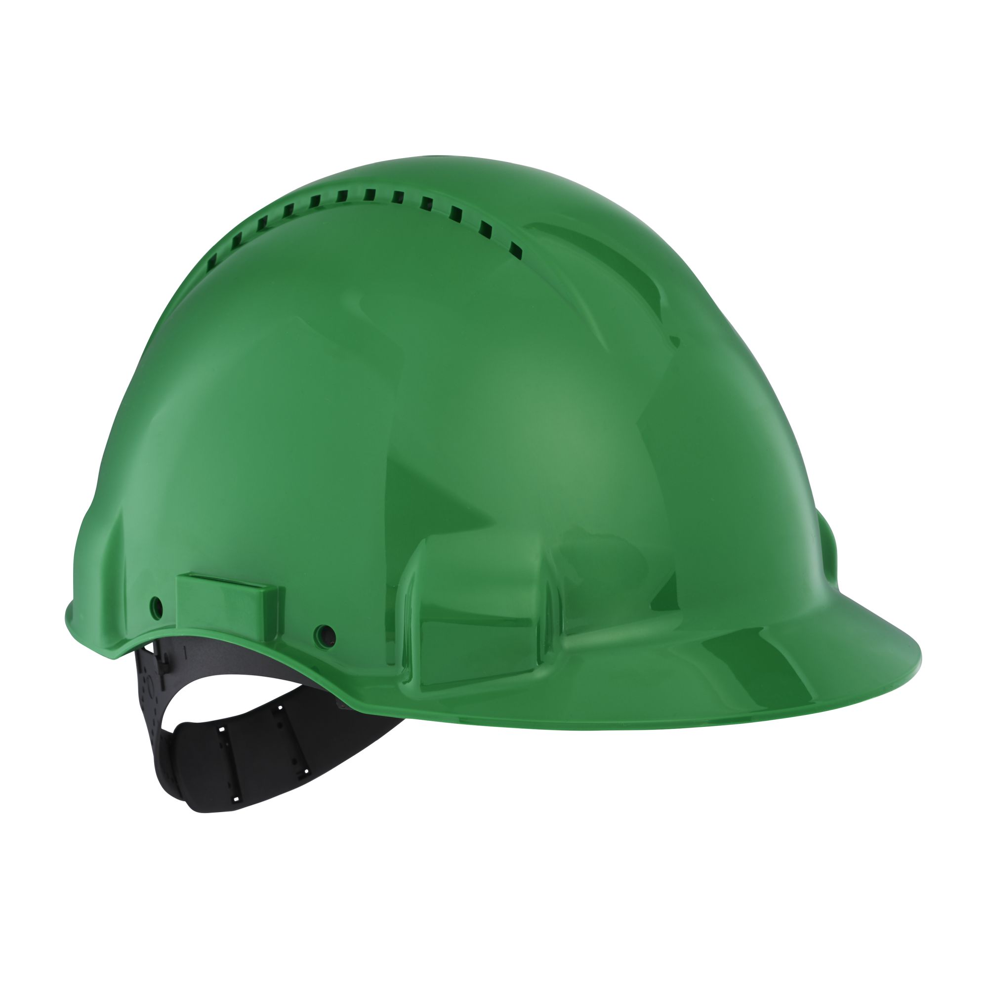 3M™ Casco, Uvicator, con pasador, ventilado y banda antisudor de plástico, verde, G3000CUV-GP