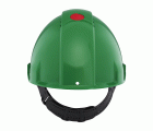 3M™ Casco, Uvicator, con pasador, ventilado y banda antisudor de plástico, verde, G3000CUV-GP