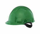 3M™ Casco, Uvicator, con pasador, ventilado y banda antisudor de plástico, verde, G3000CUV-GP