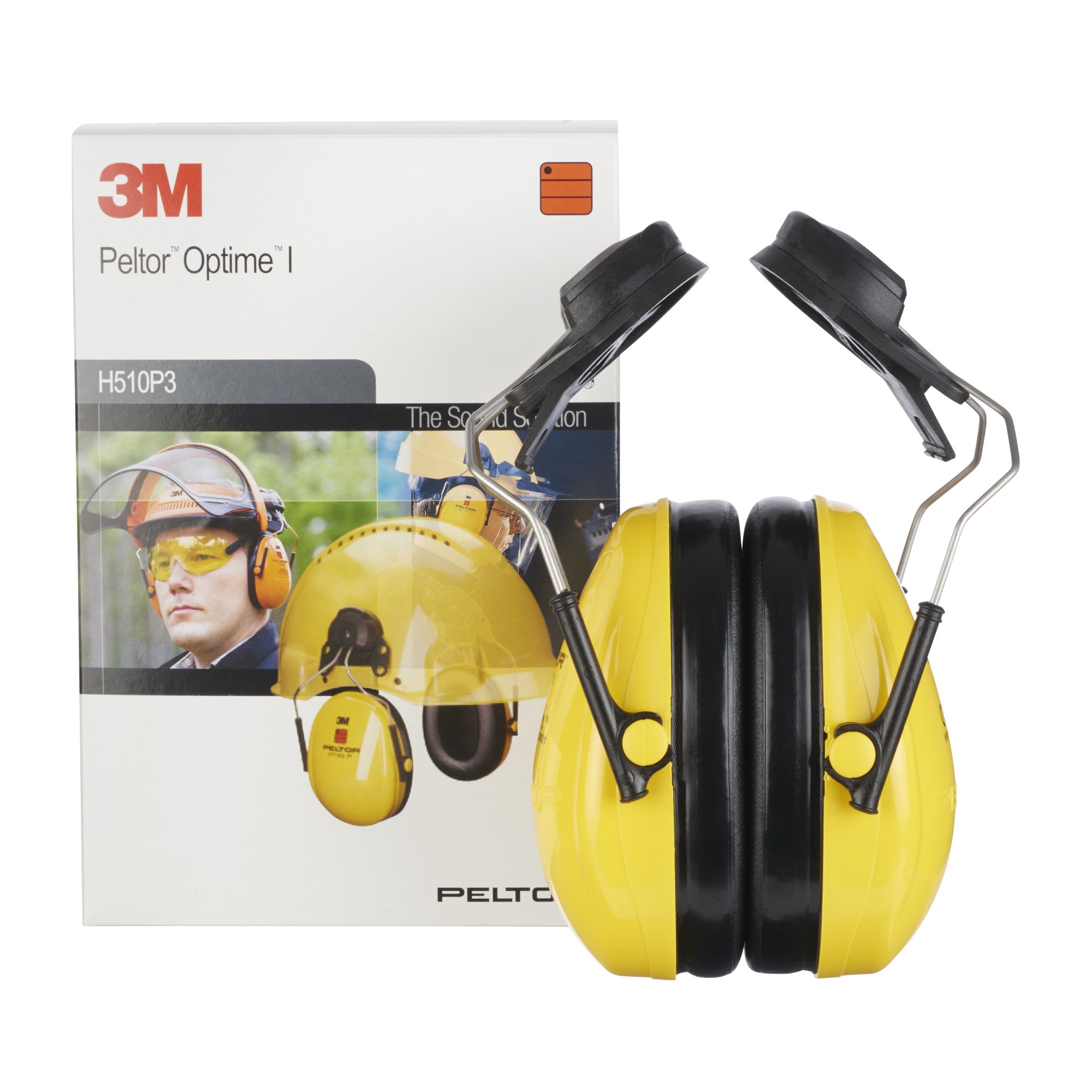 3M™ PELTOR™ Optime™ I Orejeras, 26 dB, amarillo, versión montada en casco, H510P3E-405-GU