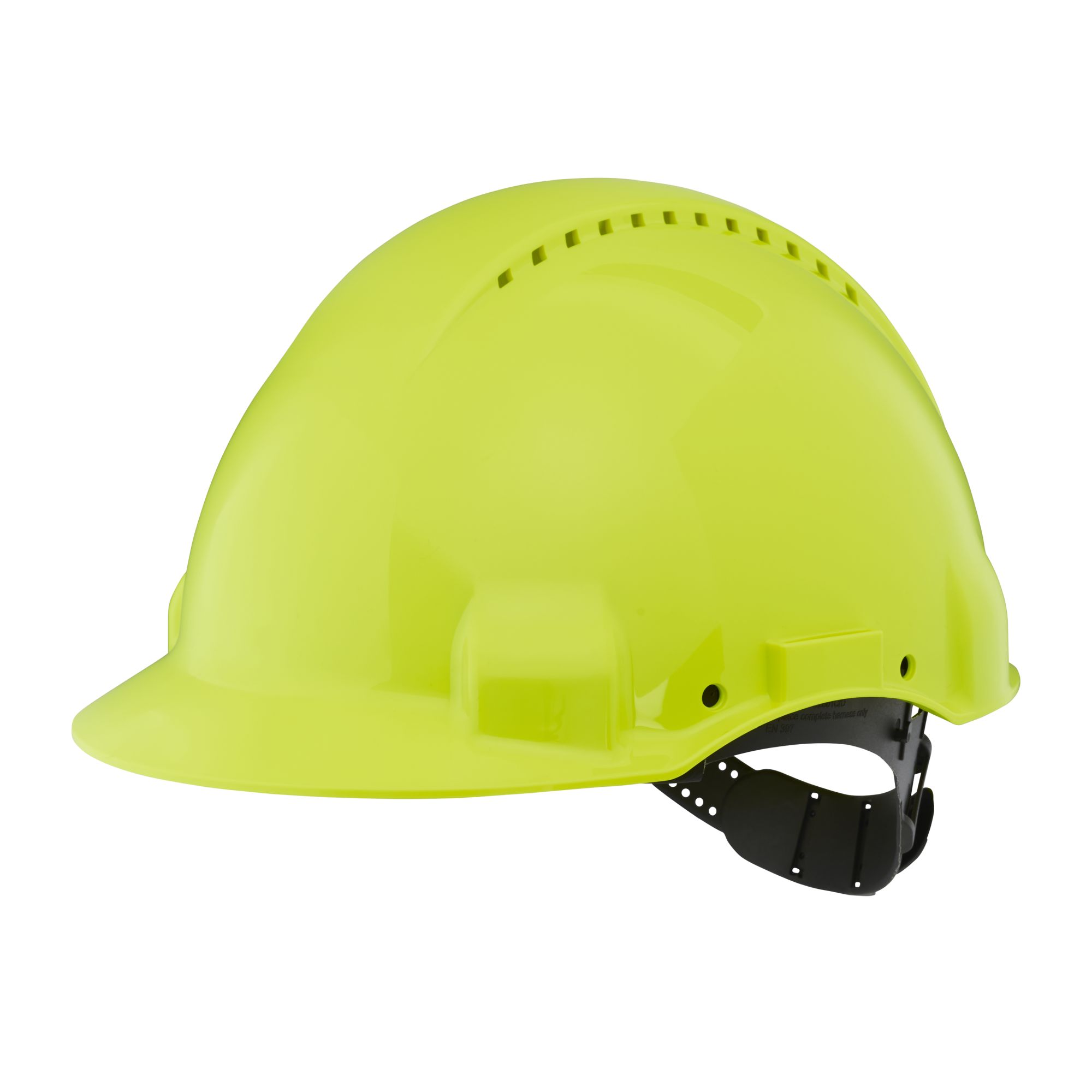 3M™ Casco, Uvicator, con pasador, ventilado y banda antisudor de plástico, de alta visibilidad, G3000CUV-GB
