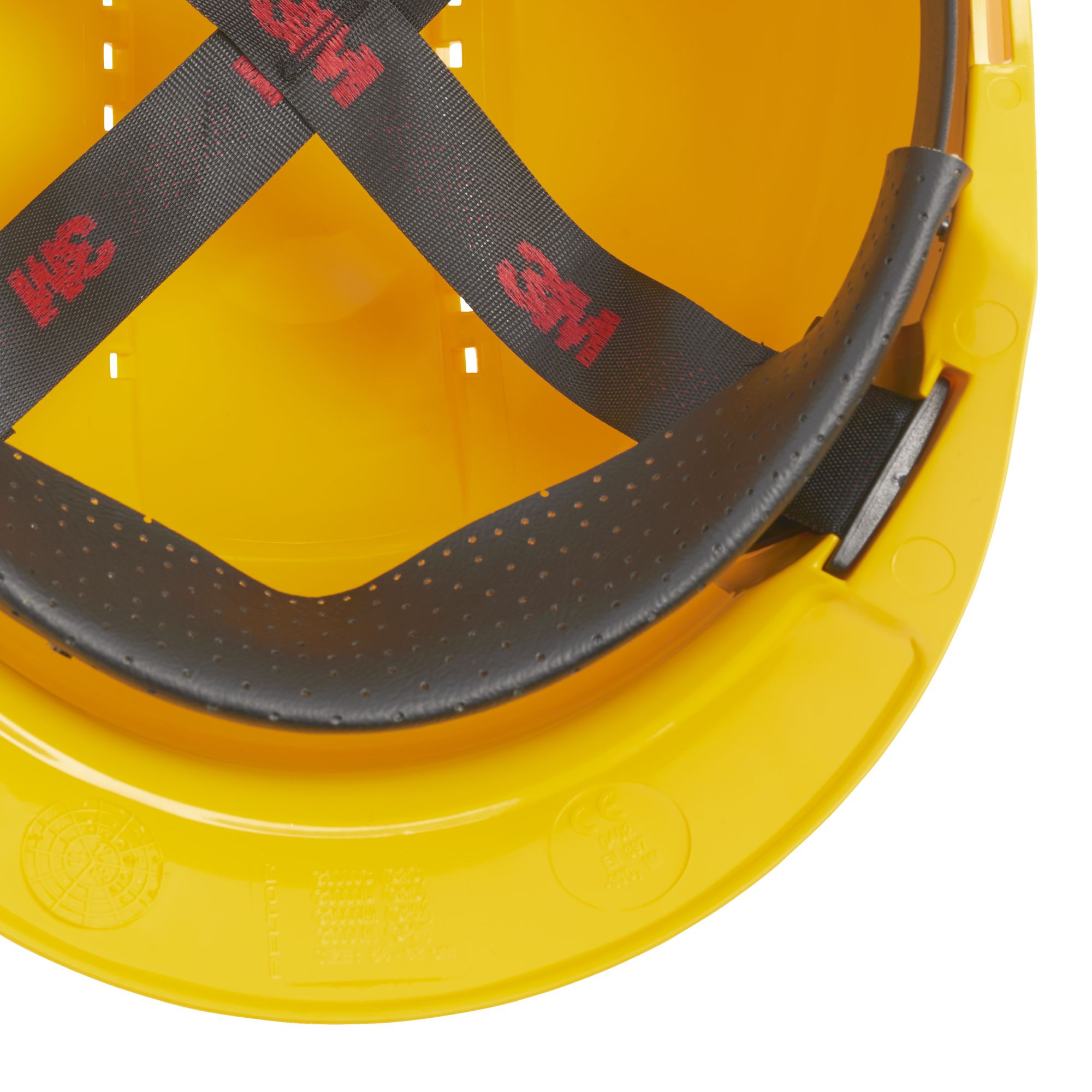 3M™ Casco, Uvicator, con pasador, ventilado y banda antisudor de plástico, amarillo, G3000CUV-GU