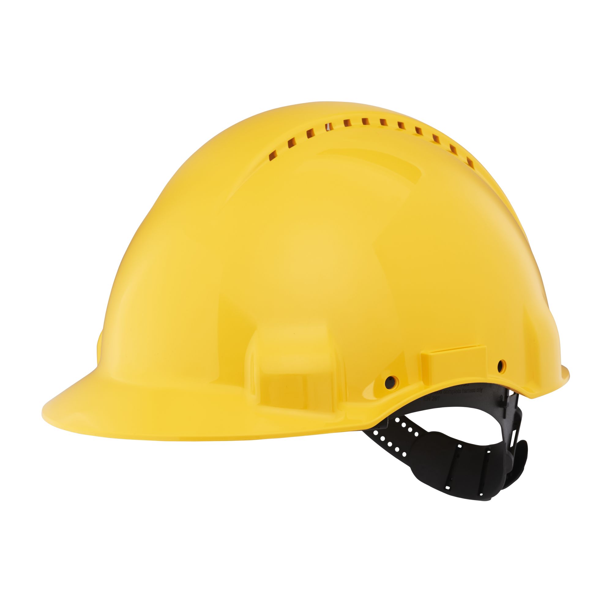 3M™ Casco, Uvicator, con pasador, ventilado y banda antisudor de plástico, amarillo, G3000CUV-GU