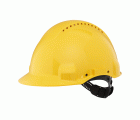 3M™ Casco, Uvicator, con pasador, ventilado y banda antisudor de plástico, amarillo, G3000CUV-GU