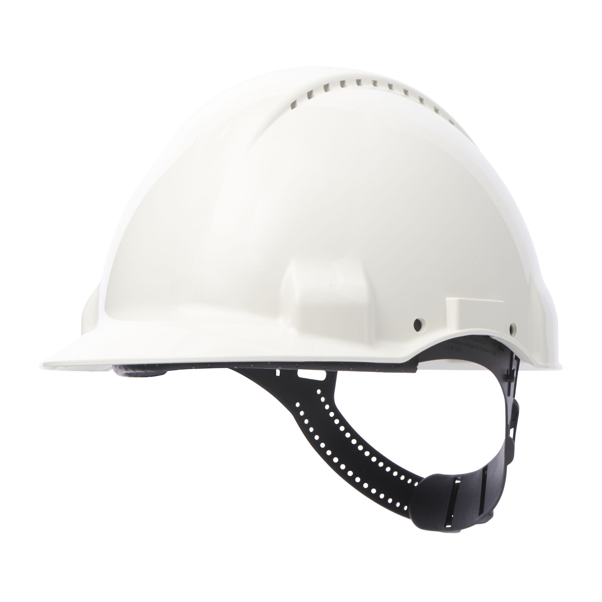 3M™ Casco, Uvicator, con pasador, ventilado y banda antisudor de plástico, blanco, G3000CUV-VI