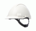 3M™ Casco, Uvicator, con pasador, ventilado y banda antisudor de plástico, blanco, G3000CUV-VI