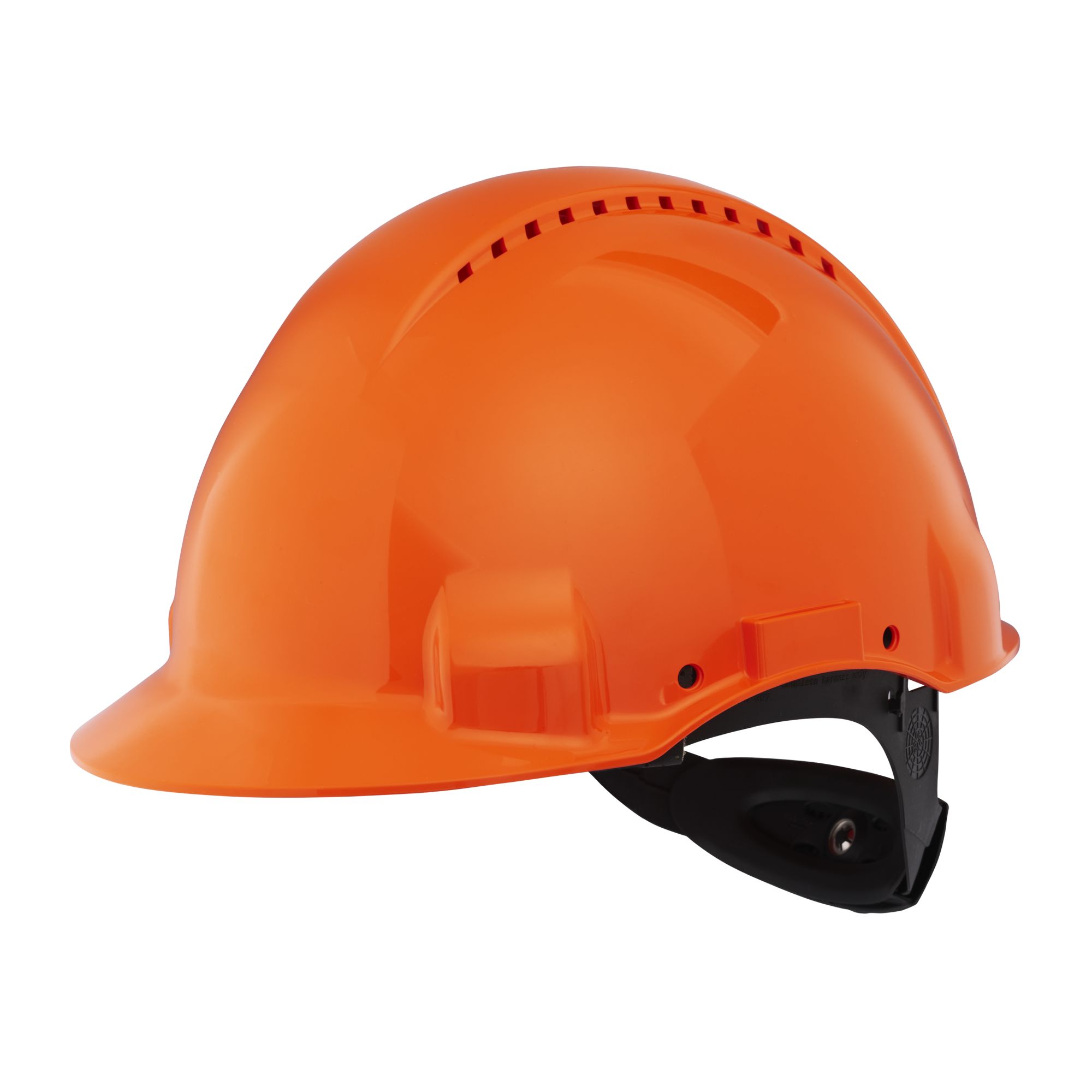 3M™ Casco, Uvicator, con arnés de ruleta, ventilado y banda antisudor de plástico, naranja, G3000NUV-OR