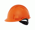 3M™ Casco, Uvicator, con arnés de ruleta, ventilado y banda antisudor de plástico, naranja, G3000NUV-OR
