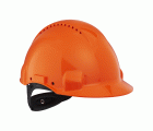 3M™ Casco, Uvicator, con arnés de ruleta, ventilado y banda antisudor de plástico, naranja, G3000NUV-OR