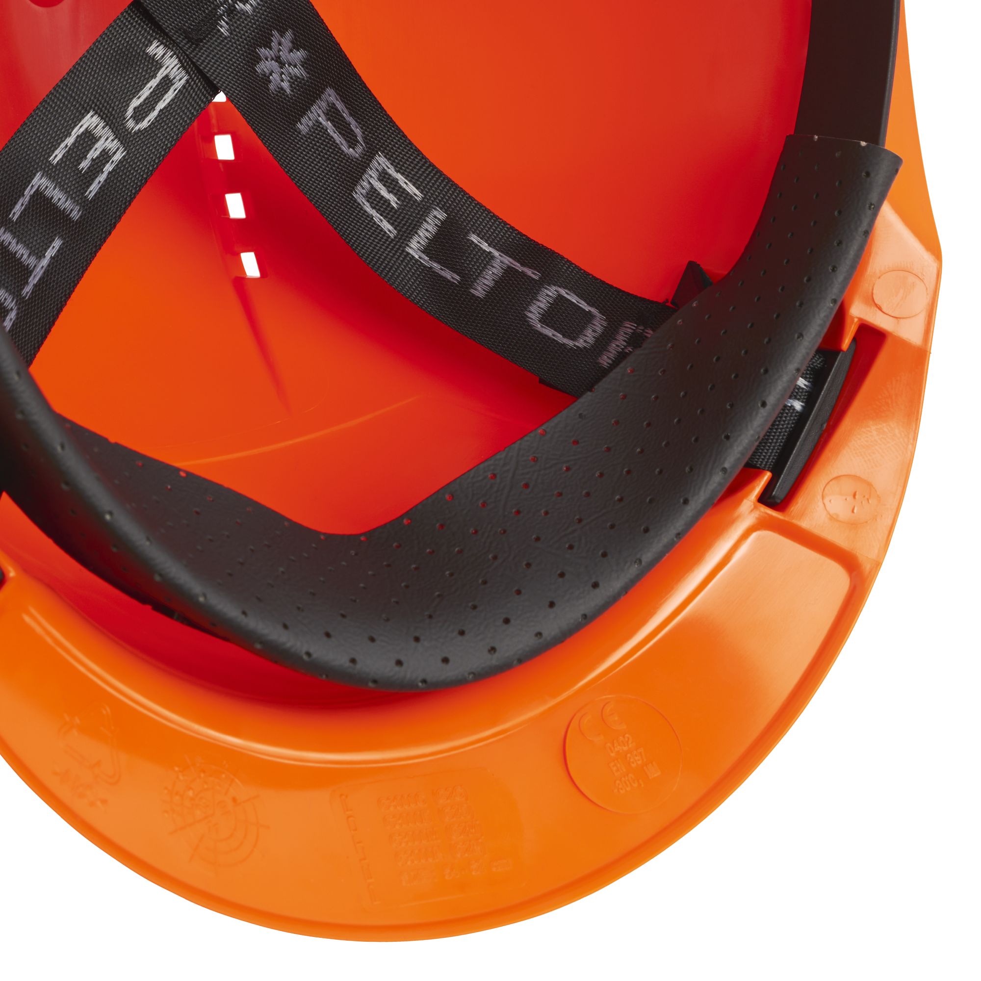 3M™ Casco, Uvicator, con arnés de ruleta, ventilado y banda antisudor de plástico, naranja, G3000NUV-OR