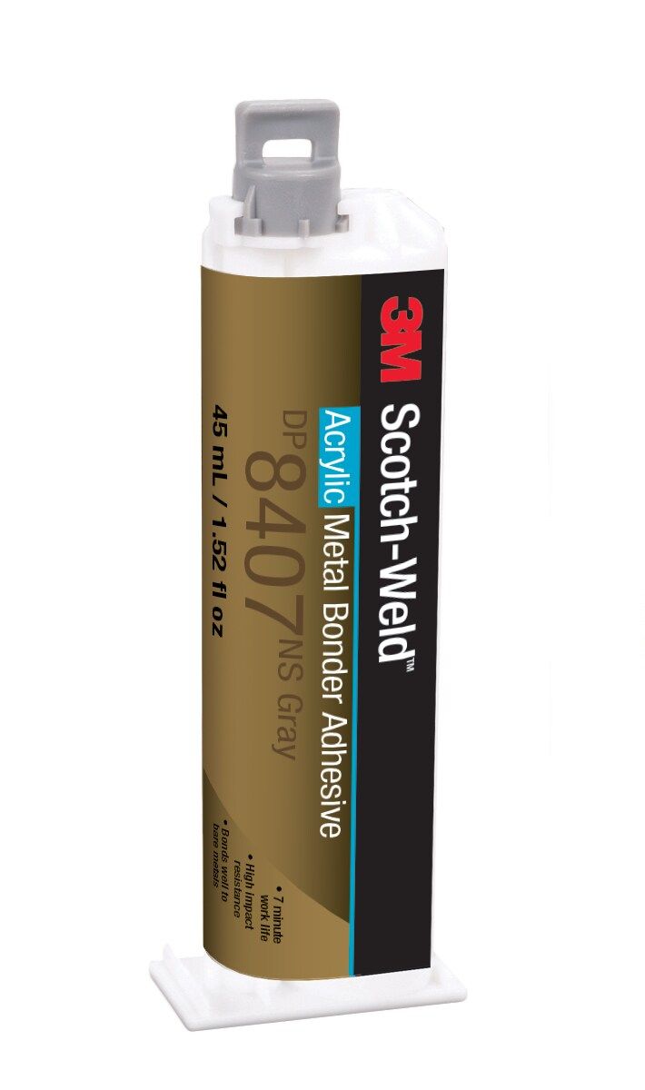 3M™ Scotch-Weld™ Adhesivo acrílico DP8407NS, Gris, 45 ml