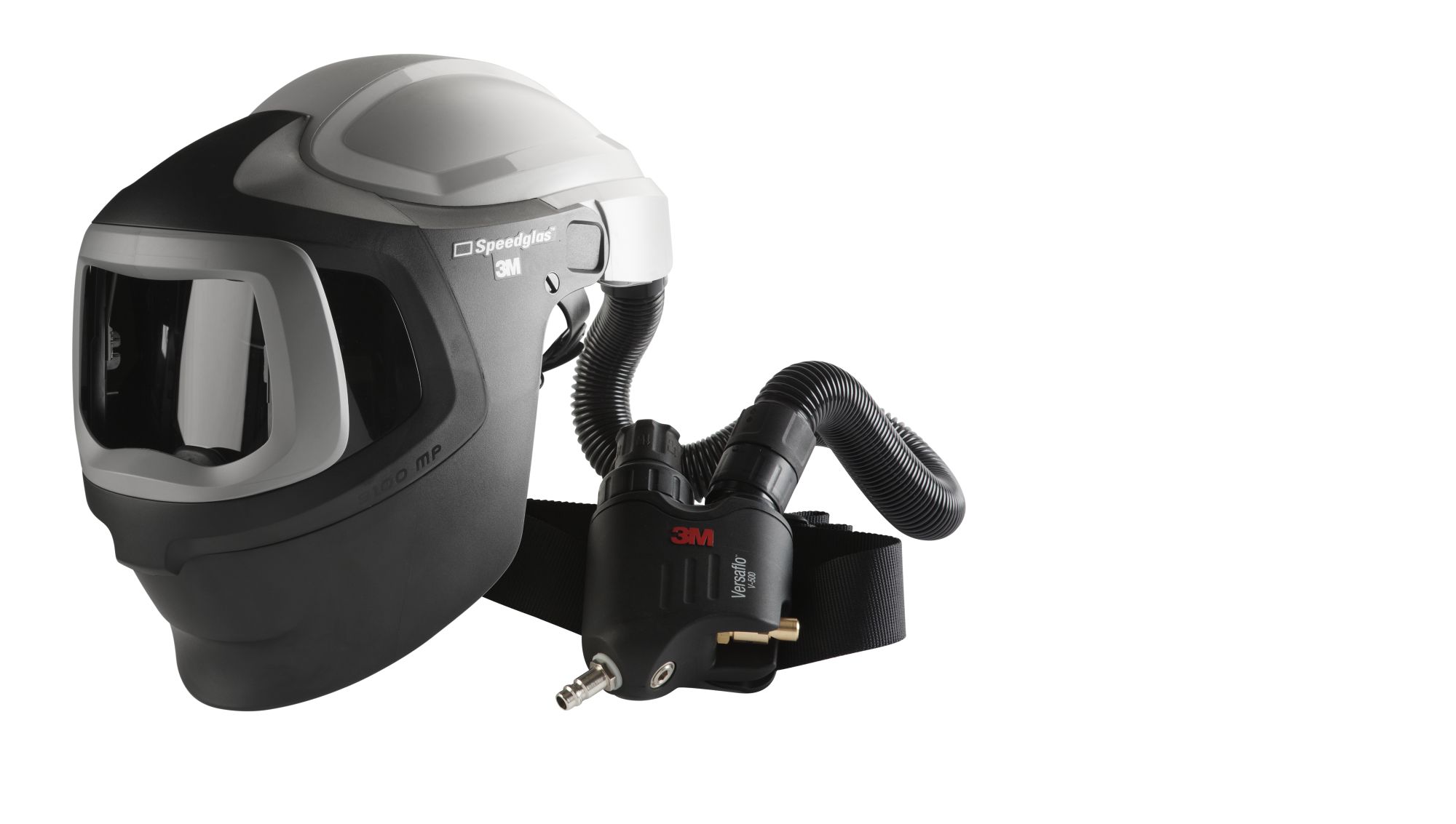 3M™ Speedglas ™ 9100 MP-Lite Casco de soldadura sin filtro de soldadura, con 3M™ Versaflo™ SAR V-500E - 597700