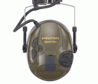 3M™ PELTOR™ SportTac Orejeras, 26 dB, cazoletas naranjas/verdes, diadema flexible, MT16H210F-478-GN