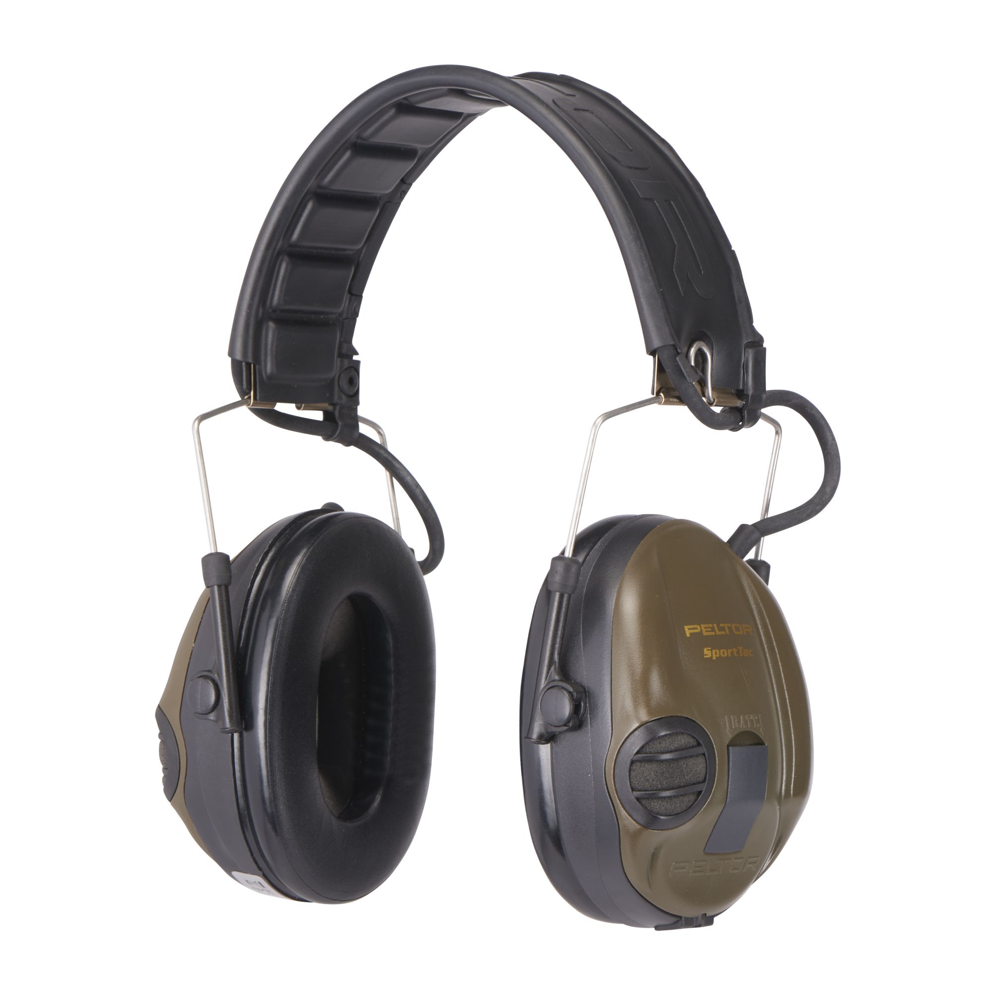 3M™ PELTOR™ SportTac Orejeras, 26 dB, cazoletas naranjas/verdes, diadema flexible, MT16H210F-478-GN