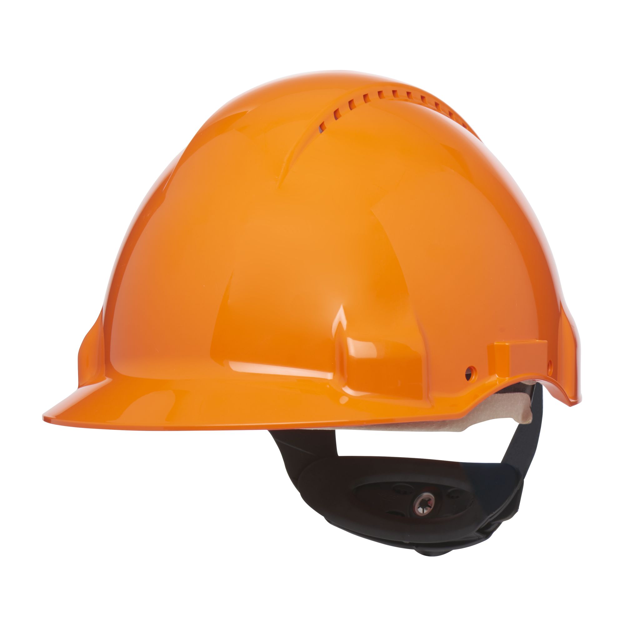 3M™ Casco, Uvicator, con pasador, ventilado y banda antisudor de cuero, naranja, G3000DUV-OR