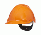 3M™ Casco, Uvicator, con pasador, ventilado y banda antisudor de cuero, naranja, G3000DUV-OR