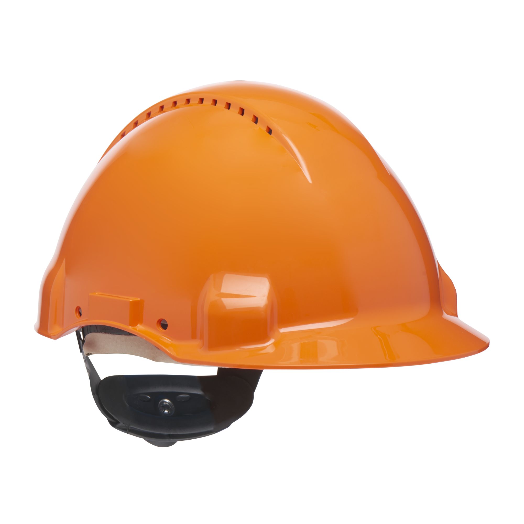 3M™ Casco, Uvicator, con pasador, ventilado y banda antisudor de cuero, naranja, G3000DUV-OR