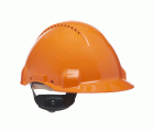 3M™ Casco, Uvicator, con pasador, ventilado y banda antisudor de cuero, naranja, G3000DUV-OR