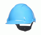 3M™ Casco, Uvicator, con arnés de ruleta, ventilado y banda antisudor de plástico, azul, G3000NUV-BB