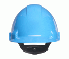 3M™ Casco, Uvicator, con arnés de ruleta, ventilado y banda antisudor de plástico, azul, G3000NUV-BB