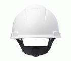3M™ Casco, con arnés de ruleta, ventilado, banda de plástico para el sudor, blanco, H700N-VI