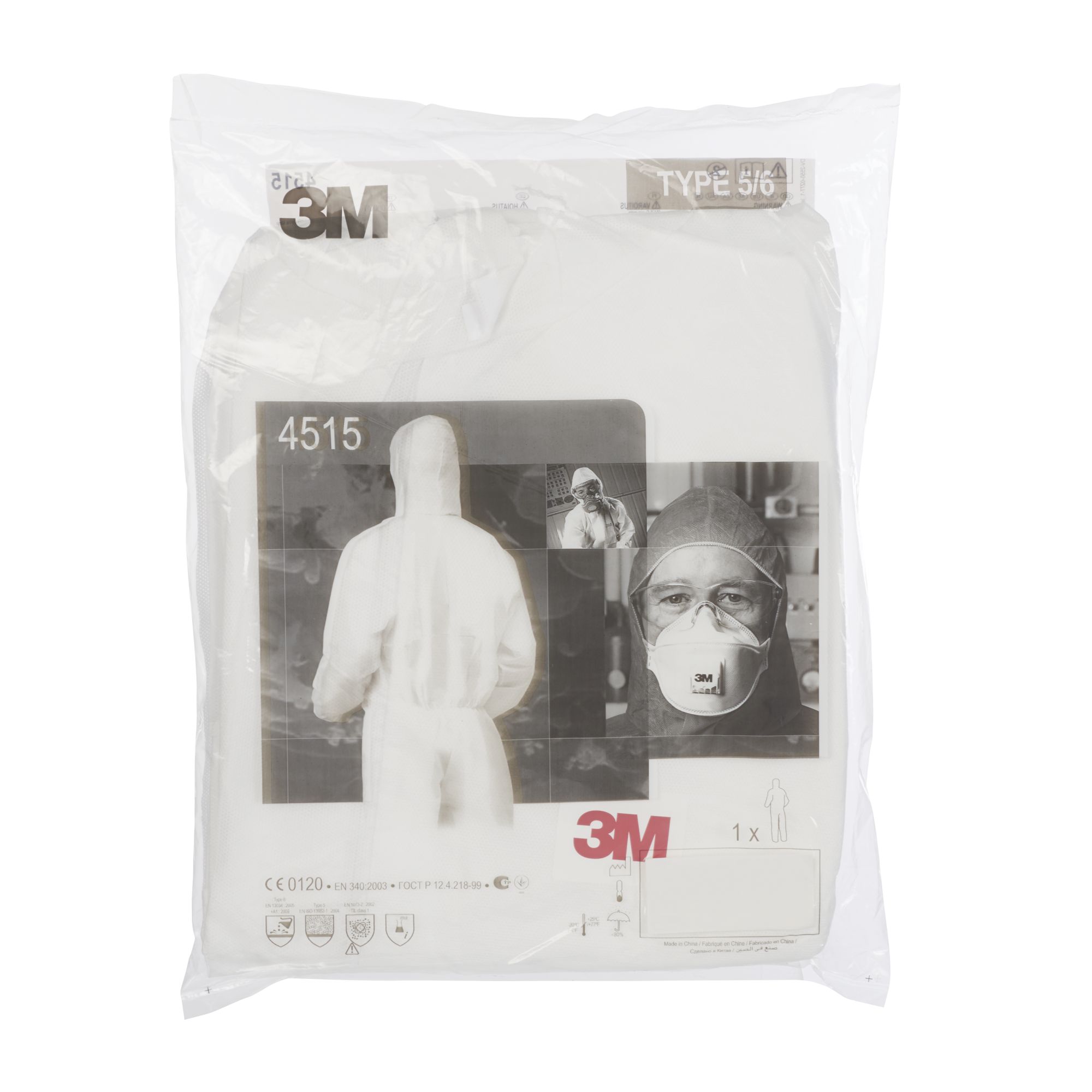 3M™ Prenda de protección 4515, blanco, L