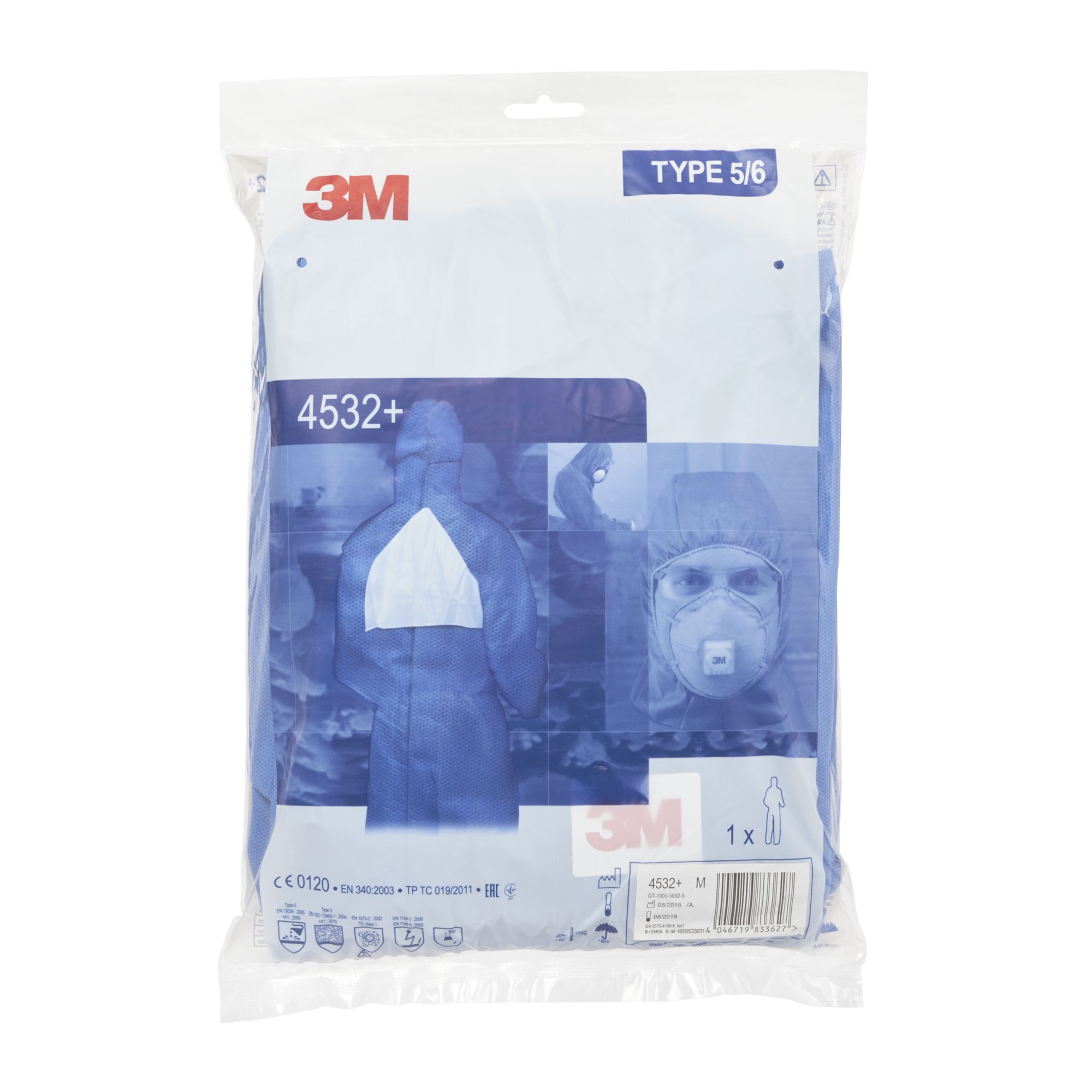3M™ Prenda de protección 4532+, azul, 4XL
