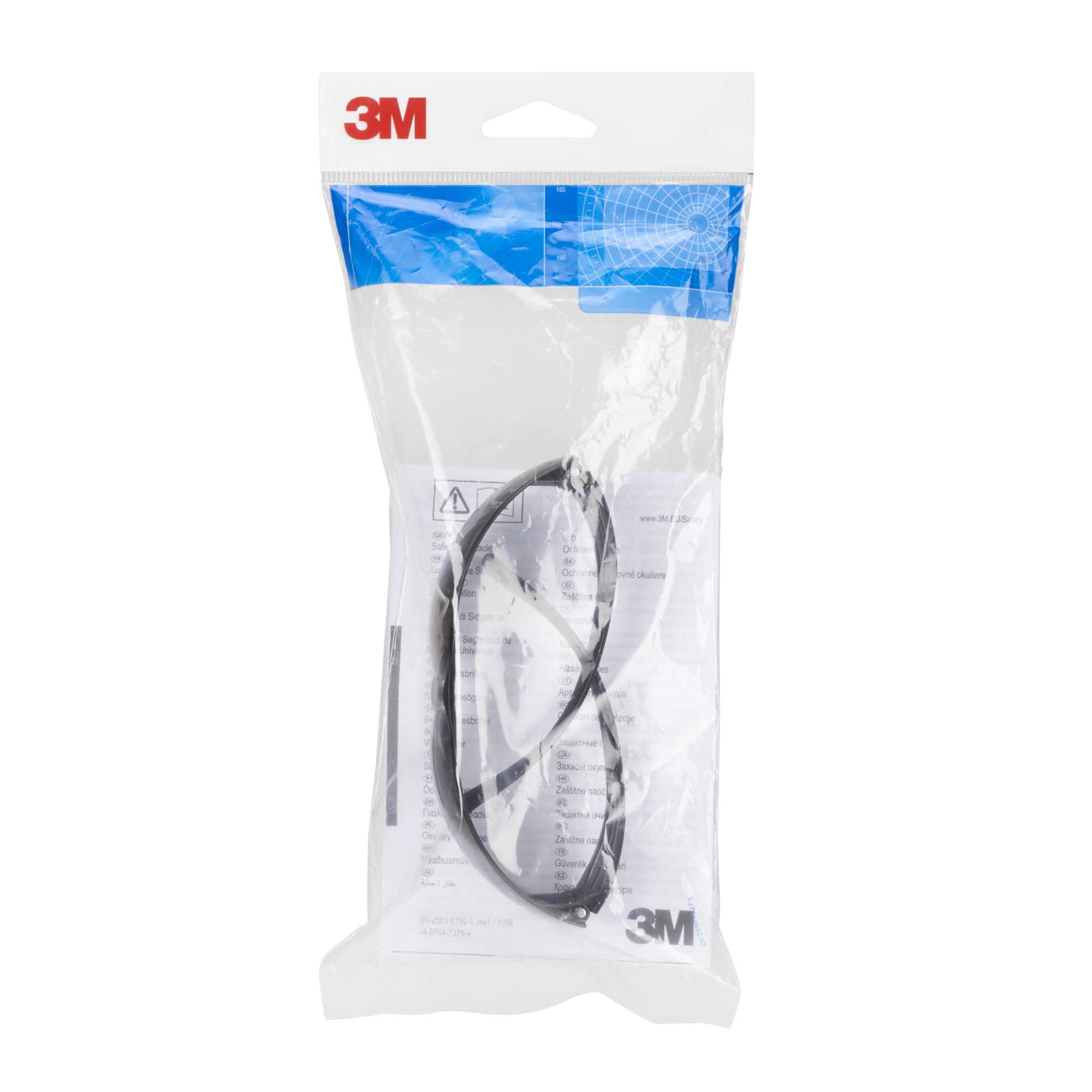 3M™ SecureFit™ 200 Gafas de seguridad, antirrayaduras/antiempañante, lente gris, SF202AS/AF-EU, 20/caja
