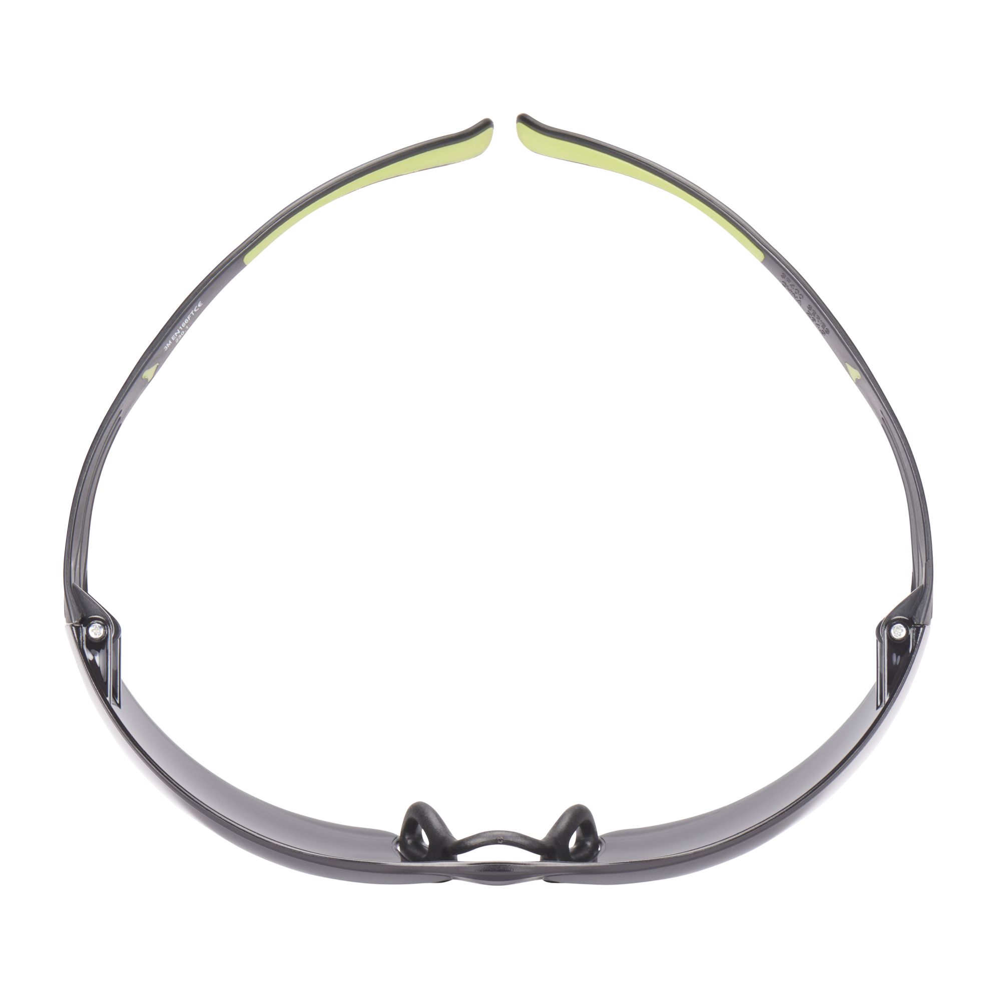 3M™ SecureFit™ 400 Gafas de seguridad, montura negro/verde, antirrayaduras/antiempañante, lente gris, SF402AS/AF-EU, 20/caja