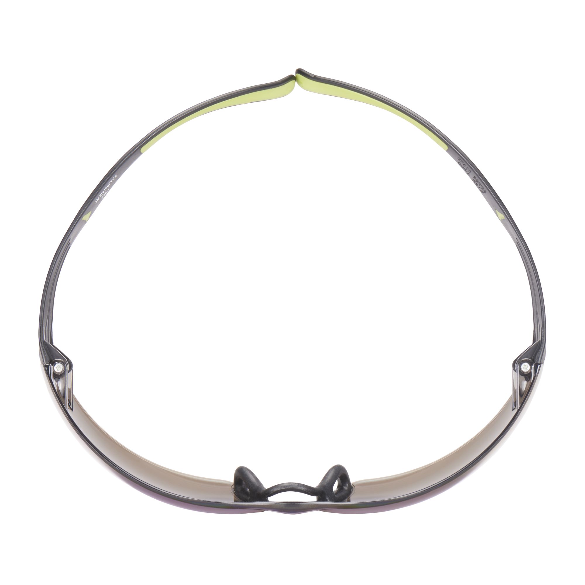 3M™ SecureFit™ 400 Gafas de seguridad, montura negro/verde, antirrayaduras, lente de espejo azul, SF408AS-EU, 20/caja