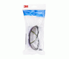 3M™ SecureFit™ 400 Gafas de seguridad, montura negro/verde, antirrayaduras, lente de espejo azul, SF408AS-EU, 20/caja