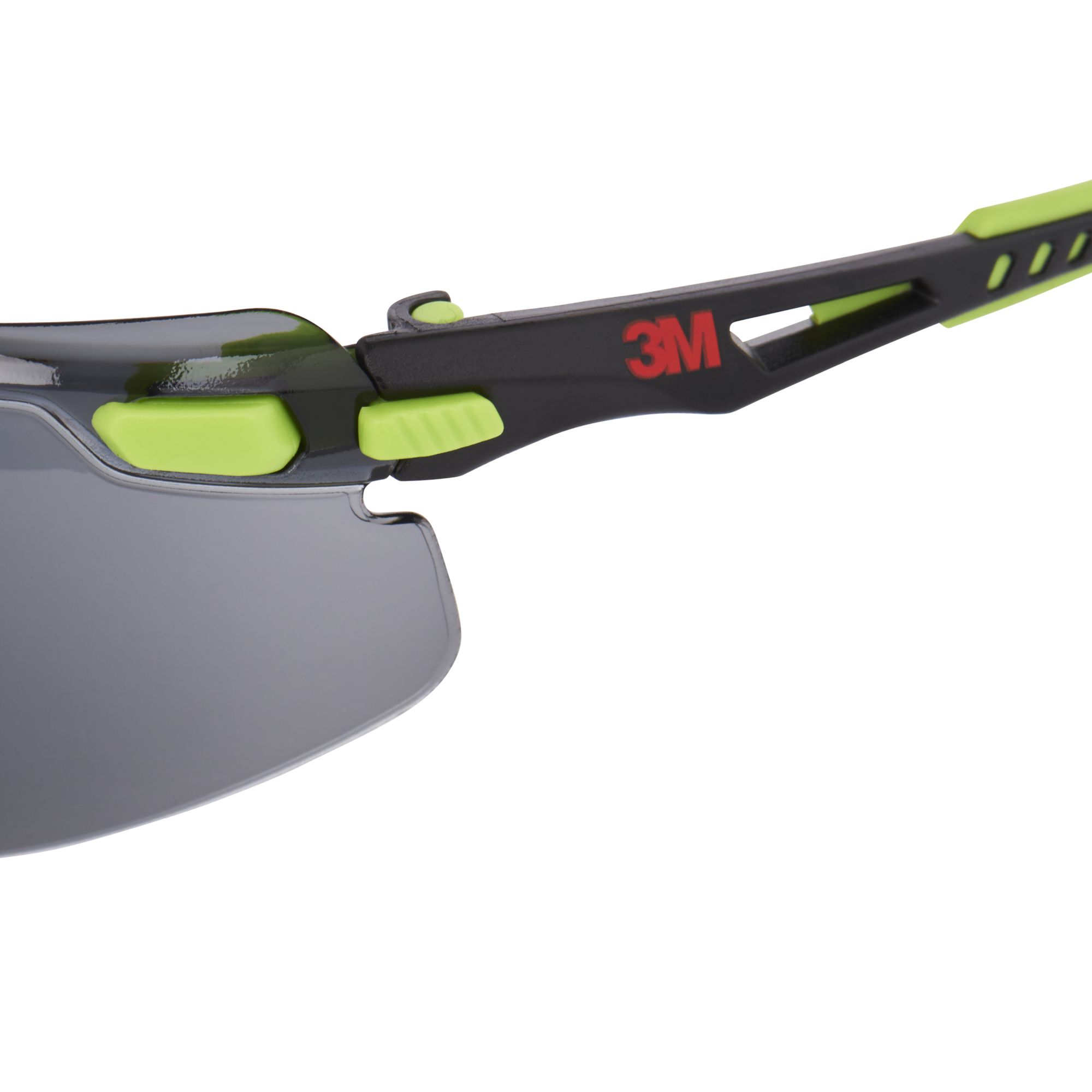 3M™ Solus™ 1000 Gafas de seguridad, montura verde/negro, recubrimiento antiempañante/antirrayaduras Scotchgard™ (K y N), lente gris, S1202SGAF-EU, 20/caja