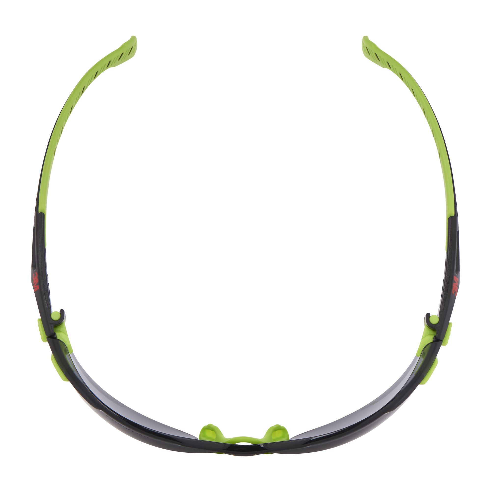 3M™ Solus™ 1000 Gafas de seguridad, montura verde/negro, recubrimiento antiempañante/antirrayaduras Scotchgard™ (K y N), lente gris, S1202SGAF-EU, 20/caja