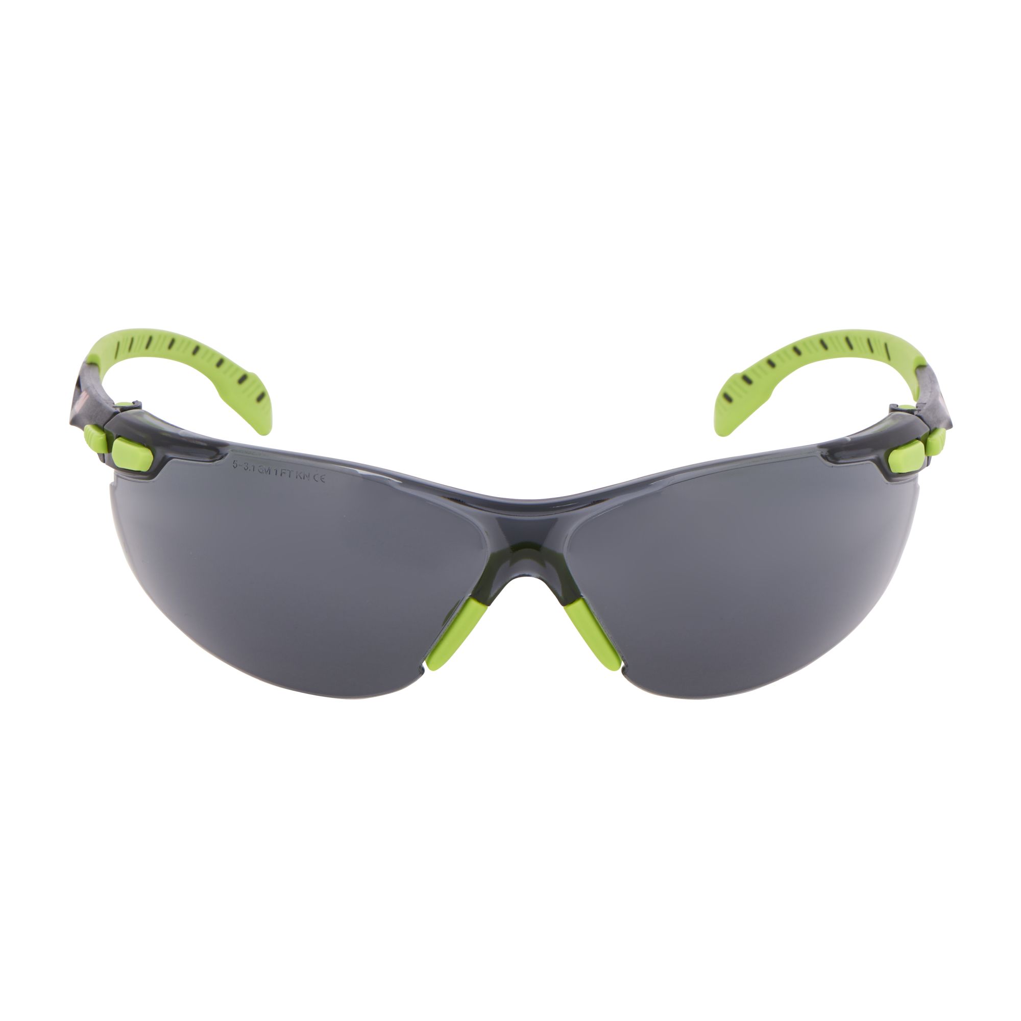 3M™ Solus™ 1000 Gafas de seguridad, montura verde/negro, recubrimiento antiempañante/antirrayaduras Scotchgard™ (K y N), lente gris, S1202SGAF-EU, 20/caja